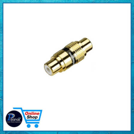 ข้อต่อสายสัญญาณ อุปกรณ์เสริมเครื่องเสียง AUDIOQUEST : RCA COUPLER (RCA FEMALE TO RCA FEMALE)_1